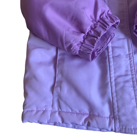 2 Jackets in 1! Winter Coat with Zipout Wearable Fleece Liner Purple 4T - Picture 8 of 13